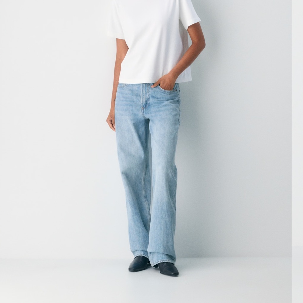 Denim Forum Light Blue 90s Baggy Low Rise Jeans